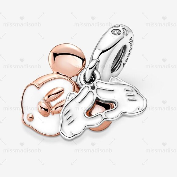 Pandora Disney Mickey Mouse Double Dangle Charm - Picture 2 of 6